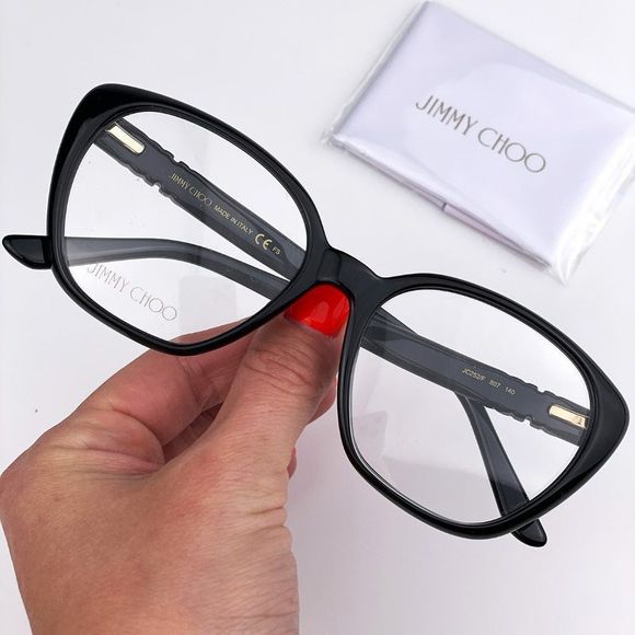 Jimmy Choo Accessories - Jimmy Choo JC252/F 807 Eyeglasses Black Square Women
